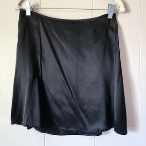 Reformation Silk Skirt Black Size 4